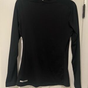 Under Armour - ColdGear Black mock neck Performance Top